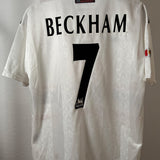 Manchester United 1998/99 Auswärtstrikot – Sharp Viewcam – Beckham (#7) – Umbro – Vintage