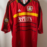 Bayer 04 Leverkusen 1998–2000 Heimtrikot – Aspirin – Zé Roberto – Adidas – Vintage