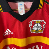 Bayer 04 Leverkusen 1998–2000 Heimtrikot – Aspirin – Zé Roberto – Adidas – Vintage