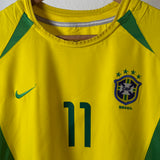 Brasilien 2002 Heimtrikot – Ronaldinho (#11) – Nike – Vintage
