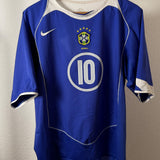 Brasilien 2004 Auswärtstrikot – Ronaldinho (#10) – Nike – Vintage