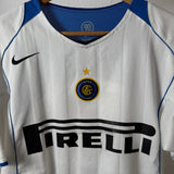 Inter Mailand 2004/05 Auswärtstrikot – Pirelli – Adriano – Nike – Vintage