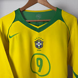 Brasilien 2004 Heimtrikot – Ronaldo #9 – XL