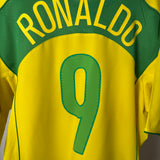 Brasilien 2004 Heimtrikot – Ronaldo #9 – XL