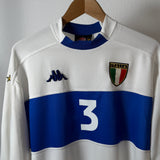 Italien 2000 Auswärtstrikot – Maldini – Kappa – Langarm – Vintage