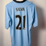 Manchester City 2011/12 Heimtrikot – Silva #21 – L