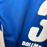 DSC Arminia Bielefeld 2009/10 Heimtrikot – Bollmann #3 – mit Kader-Autogrammen – L/XL