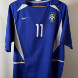 Brazil 2002 Away Jersey – Ronaldinho – Size M