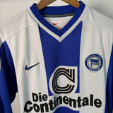 🔵⚪ Hertha BSC 1999/2000 Heimtrikot – Größe L