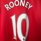 Manchester United 2007/08 Heimtrikot – Rooney #10 – XL