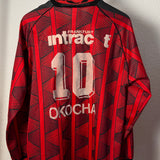 🚨DEFECT🚨 Eintracht Frankfurt 1995/96 Home Shirt – Okocha #10 – Long Sleeve (XL)