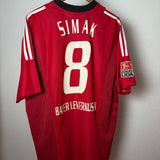 Bayer 04 Leverkusen 2002/03 Heimtrikot – Simak #8 – XL