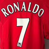 Manchester United 2004/06 Heimtrikot – Ronaldo #7 – L