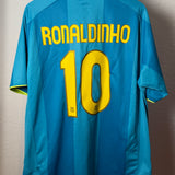 FC Barcelona 2007/08 Anniversary Away Shirt – Ronaldinho (XL)