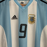 🇦🇷 Argentinien 2002 Heimtrikot – Gabriel Batistuta #9 – Adidas (M)