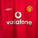 Manchester United Heimtrikot 2001/02 – Beckham #7 – Umbro – Größe M