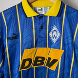 Werder Bremen 1995/96 UEFA-Pokal Auswärtstrikot – Langarm (S, fällt größer aus)