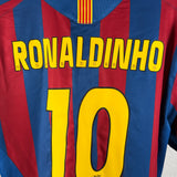 FC Barcelona 2005/06 Heimtrikot – Ronaldinho (#10) – L