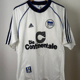 Hertha BSC 1998/99 Vintage Auswärtstrikot – Die Continentale (L) 🔵⚪