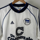 Hertha BSC 1998/99 Vintage Auswärtstrikot – Die Continentale (L) 🔵⚪