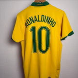 🇧🇷 Brasilien 2006 Heimtrikot – Ronaldinho #10 – Nike (M)
