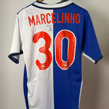 Hertha BSC 2001/02 Heimtrikot – Nike (S) – MARCELINHO #30 | signiert