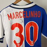 Hertha BSC 2001/02 Heimtrikot – Nike (S) – MARCELINHO #30 | signiert
