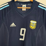 🇦🇷 Argentinien 2002 Auswärtstrikot – Batistuta #9 – Adidas (M)