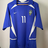Brasilien 2002 Auswärtstrikot – Nike (XL) – RONALDINHO #11