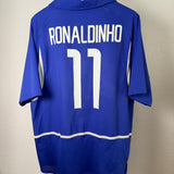 Brasilien 2002 Auswärtstrikot – Nike (XL) – RONALDINHO #11