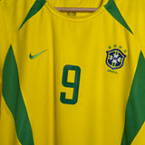 🇧🇷 Brasilien Brazil 2002 Heimtrikot – Ronaldo #9 – Nike (XL)