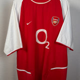 Arsenal FC 2002/03 Home Shirt – Vieira #4 (XXL runs small, more like an XL)