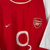 Arsenal FC 2002/03 Home Shirt – Vieira #4 (XXL runs small, more like an XL)