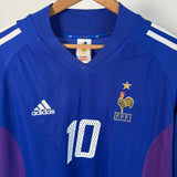 Frankreich Heimtrikot 2002 – Zidane #10 – XL