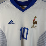 Frankreich 2002 Auswärtstrikot – Zidane #10 (L/XL)