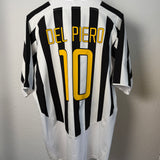 ⚫⚪ Juventus 2003/04 Heimtrikot – Del Piero – Größe XL