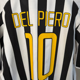 ⚫⚪ Juventus 2003/04 Heimtrikot – Del Piero – Größe XL