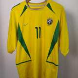 Brasilien 2002 Heimtrikot – Ronaldinho (#11) – Nike – Vintage