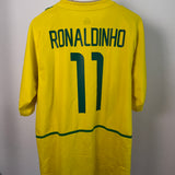 Brasilien 2002 Heimtrikot – Ronaldinho (#11) – Nike – Vintage