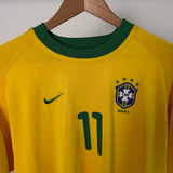 🟡🟢 Brasilien 2000 Heimtrikot – Romário #11 – Größe M