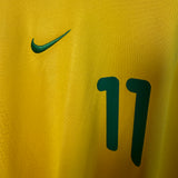 🟡🟢 Brasilien 2000 Heimtrikot – Romário #11 – Größe M