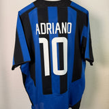 🔵⚫ Inter Mailand 2003/04 Heimtrikot – Adriano #10 – Größe L