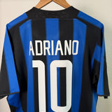 🔵⚫ Inter Mailand 2003/04 Heimtrikot – Adriano #10 – Größe L