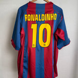 FC Barcelona 2004/05 Heimtrikot – Ronaldinho #10 (XL)