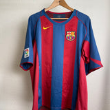 FC Barcelona 2004/05 Heimtrikot – Ronaldinho #10 (XL)