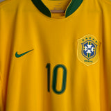 🇧🇷 Brasilien 2006 Heimtrikot – Ronaldinho #10 – Nike (XL)