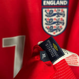 England 2004/06 Heimtrikot – Beckham (#7) – Langarm – XL