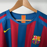 🔵🔴 FC Barcelona 2005/06 Heimtrikot – Eto’o #9 – Größe XL