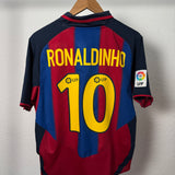 FC Barcelona 2003/04 Heimtrikot – Ronaldinho #10 (M)
