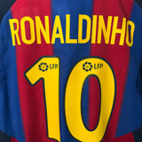 FC Barcelona 2003/04 Heimtrikot – Ronaldinho #10 (M)